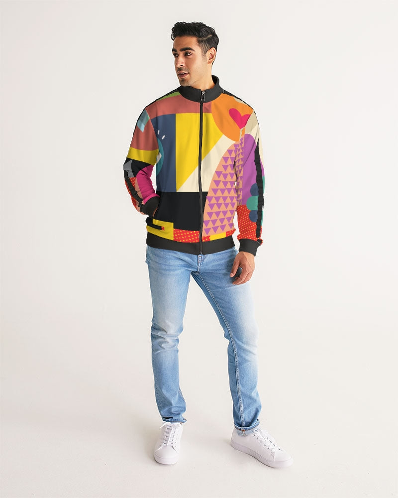 MN-AI5 Men's Stripe-Sleeve Track Jacket