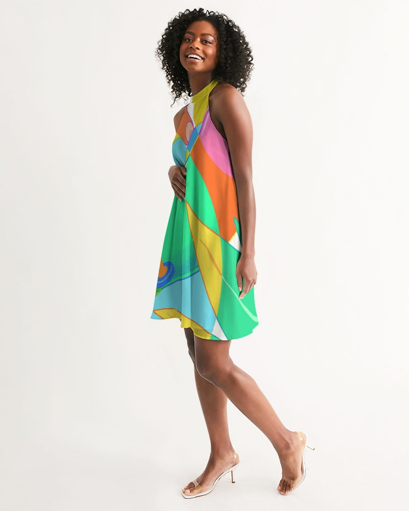 MN-AK1 Women's Halter Dress