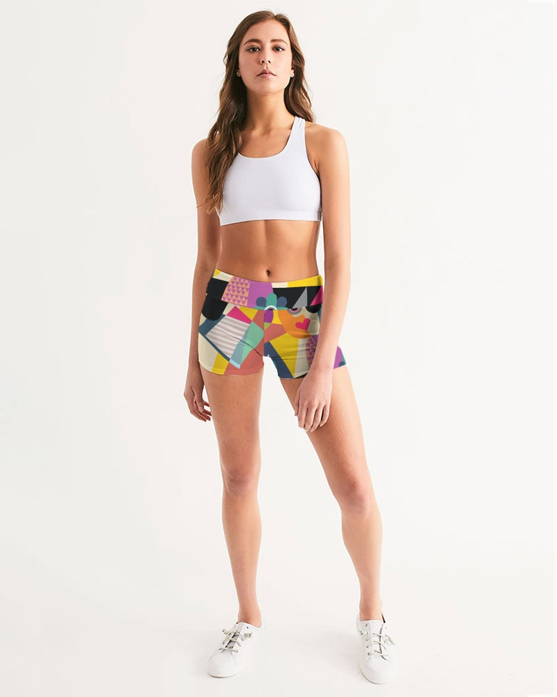 MN-AI5 Women's Mid-Rise Yoga Shorts