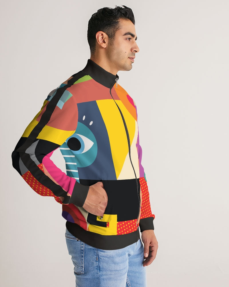 MN-AI5 Men's Stripe-Sleeve Track Jacket