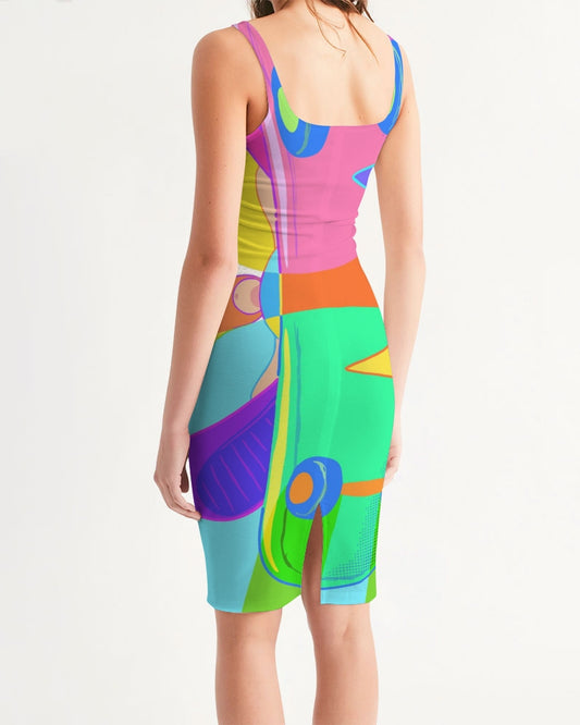 MN-AK1 Women's Midi Bodycon Dress