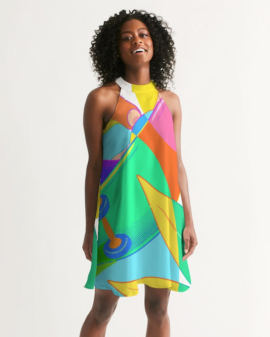 MN-AK1 Women's Halter Dress