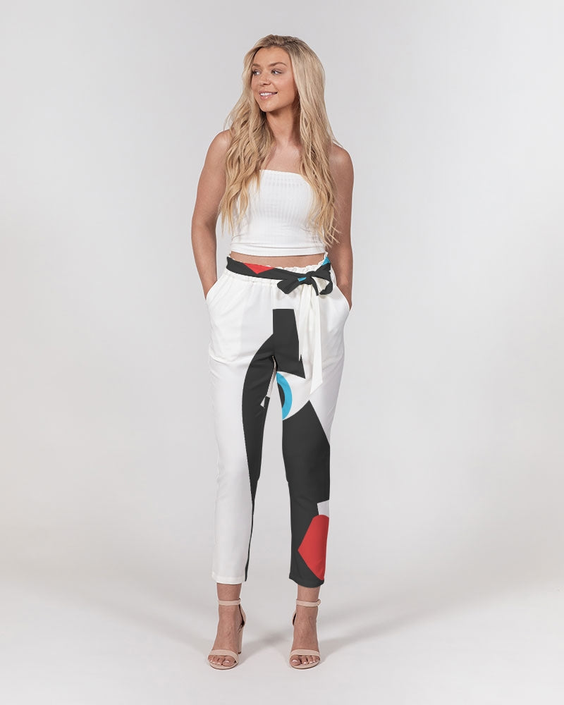 MN-AI4 Women's Belted Tapered Pants