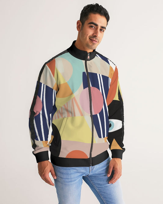 MN-AI1 Men's Stripe-Sleeve Track Jacket