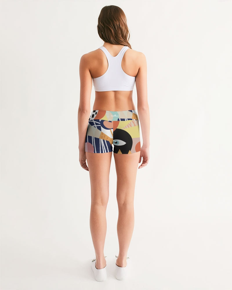 MN-AI1 Women's Mid-Rise Yoga Shorts