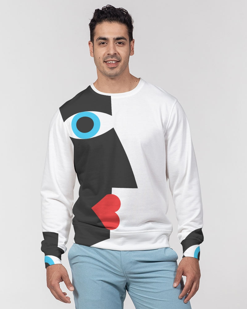 MN-AI4 Men's Classic French Terry Crewneck Pullover