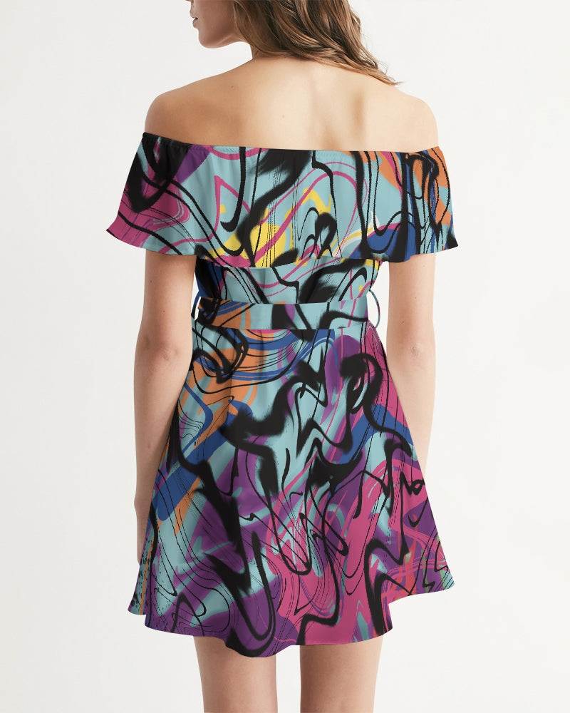 MN-AI2 Women's Off-Shoulder Dress