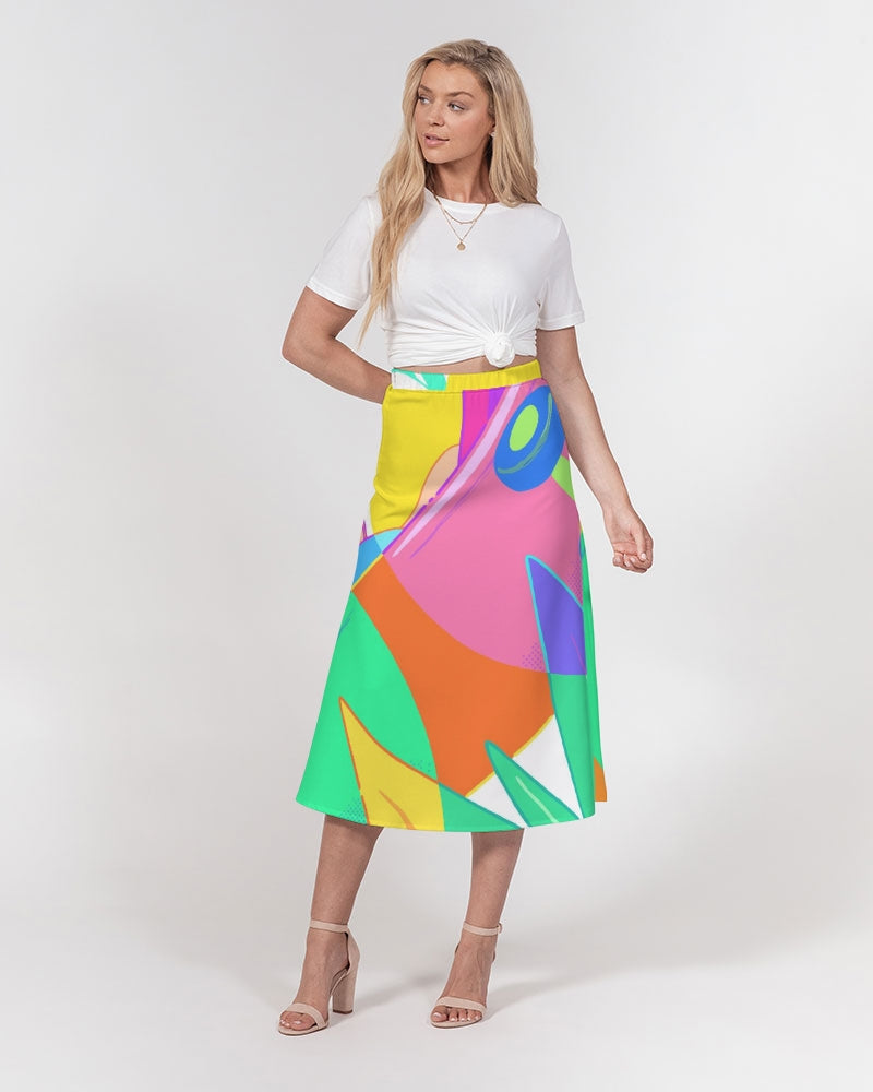 MN-AK1 Women's A-Line Midi Skirt