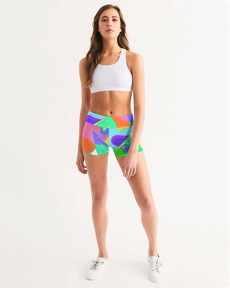 MN-AK1 Women's Mid-Rise Yoga Shorts