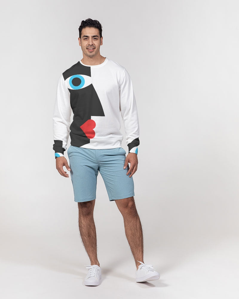 MN-AI4 Men's Classic French Terry Crewneck Pullover