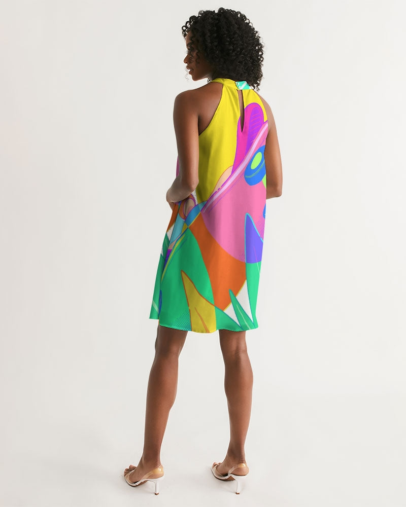 MN-AK1 Women's Halter Dress