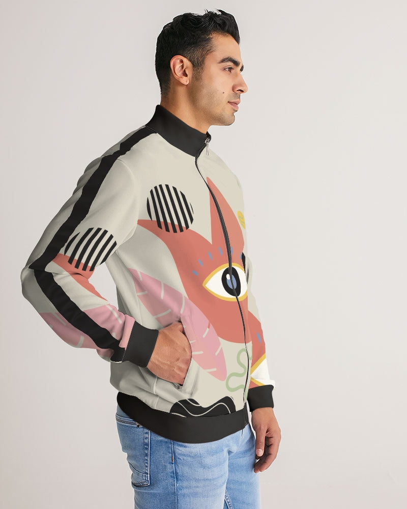 MN-AI6 Men's Stripe-Sleeve Track Jacket