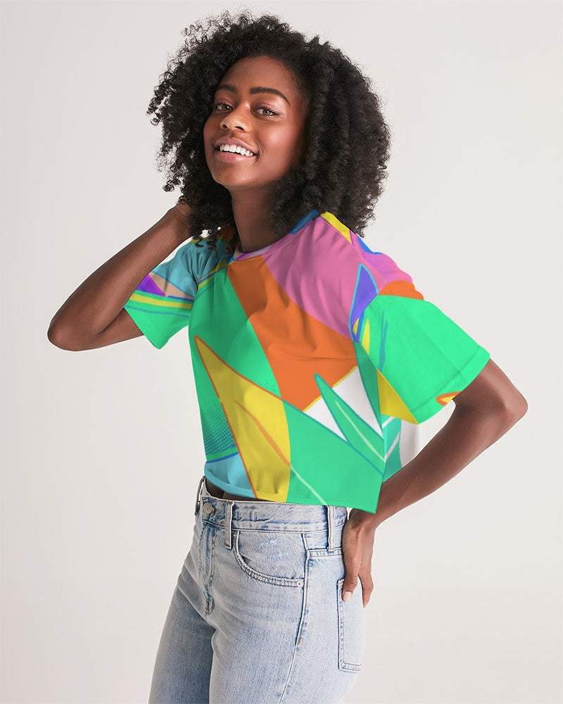 MN-AK1 Women's Lounge Cropped Tee