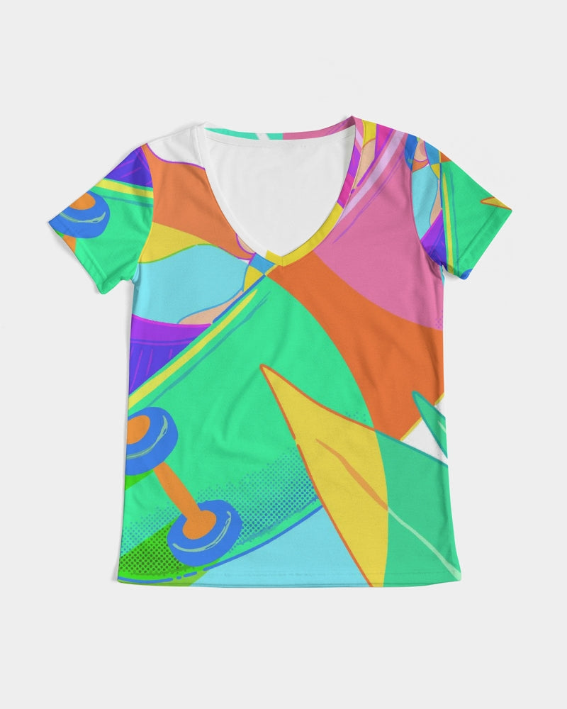 MN-AK1 Women's V-Neck Tee