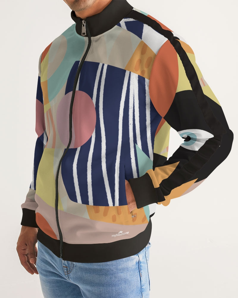 MN-AI1 Men's Stripe-Sleeve Track Jacket