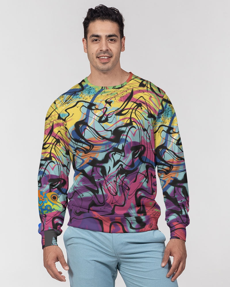 MN-AI2 Men's Classic French Terry Crewneck Pullover