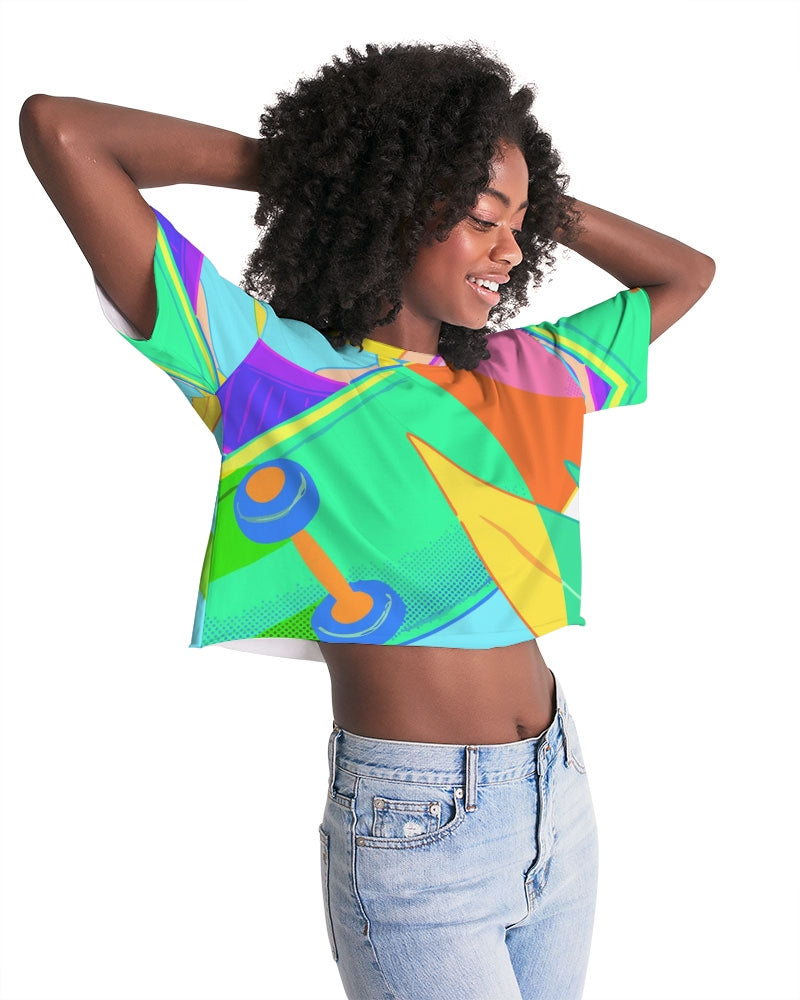 MN-AK1 Women's Lounge Cropped Tee