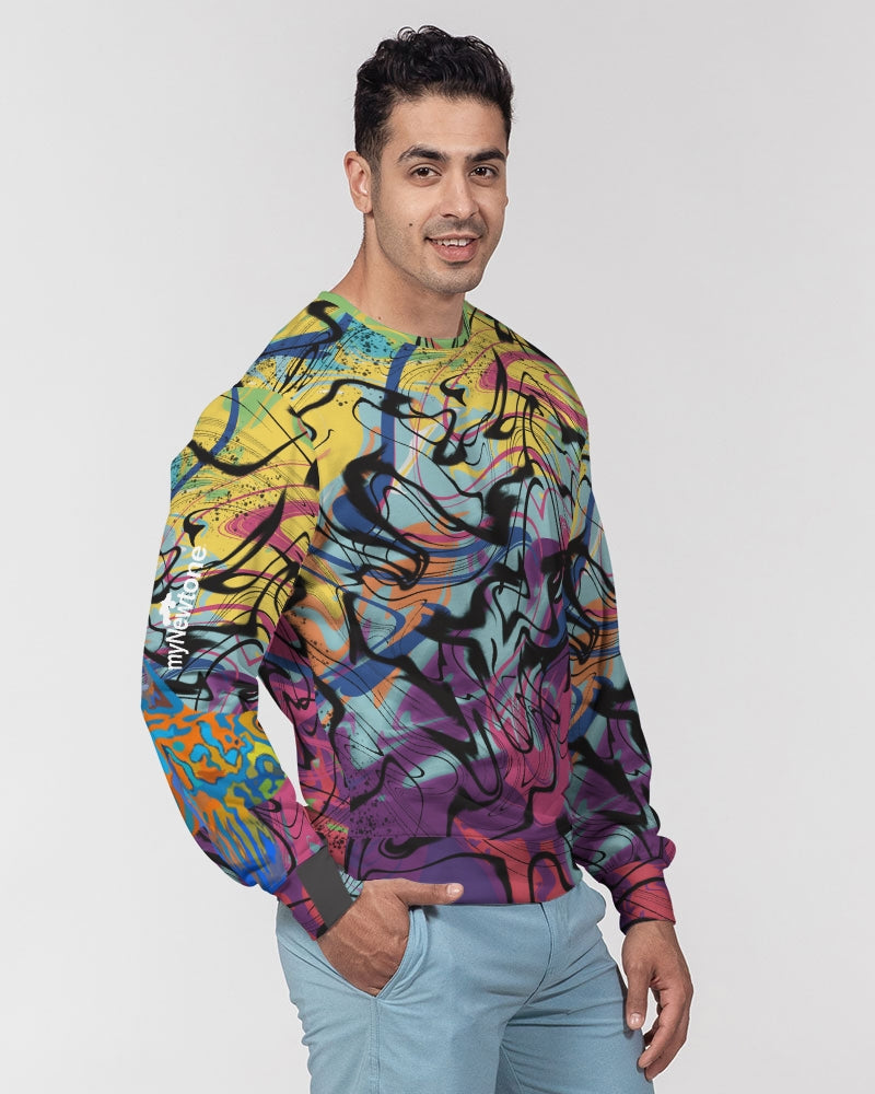 MN-AI2 Men's Classic French Terry Crewneck Pullover