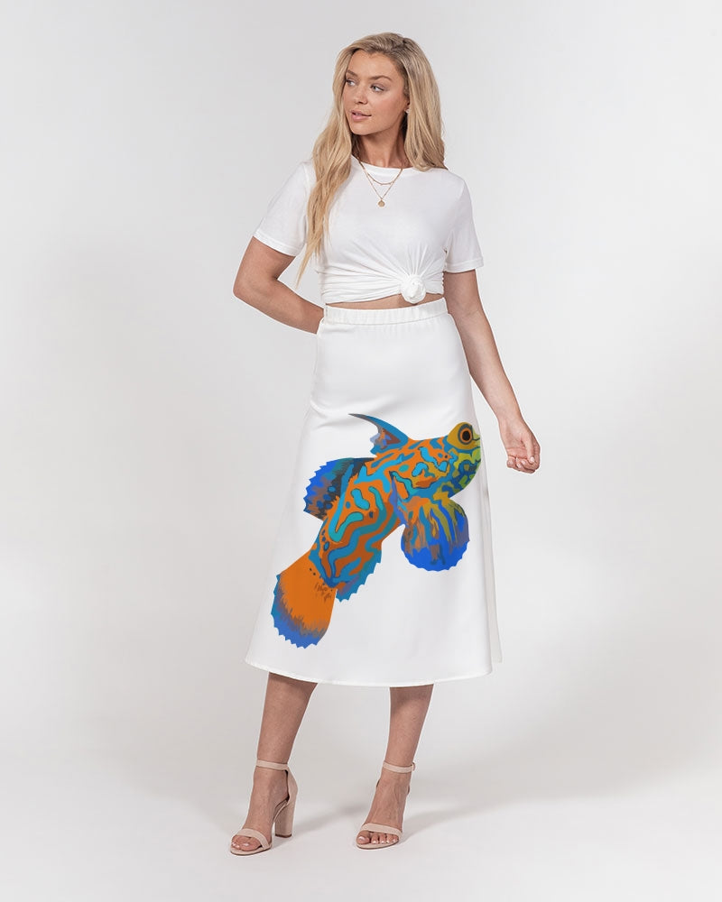 MN-MF Women's A-Line Midi Skirt