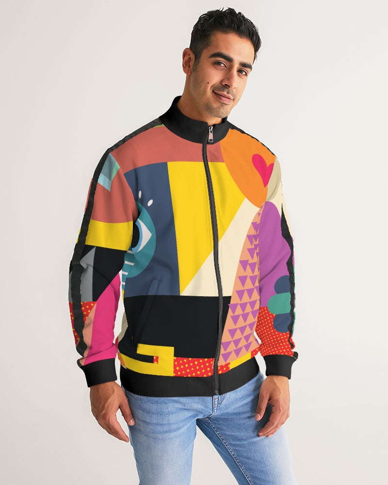 MN-AI5 Men's Stripe-Sleeve Track Jacket