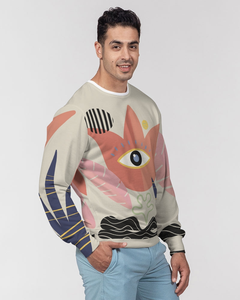 MN-AI6 Men's Classic French Terry Crewneck Pullover