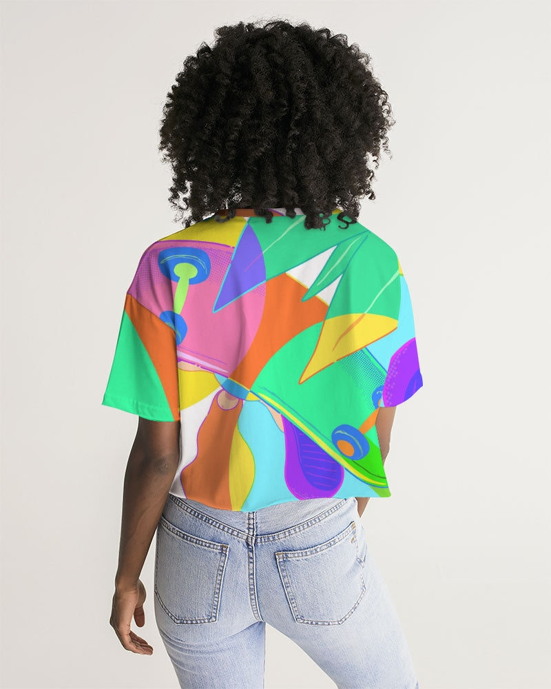 MN-AK1 Women's Lounge Cropped Tee