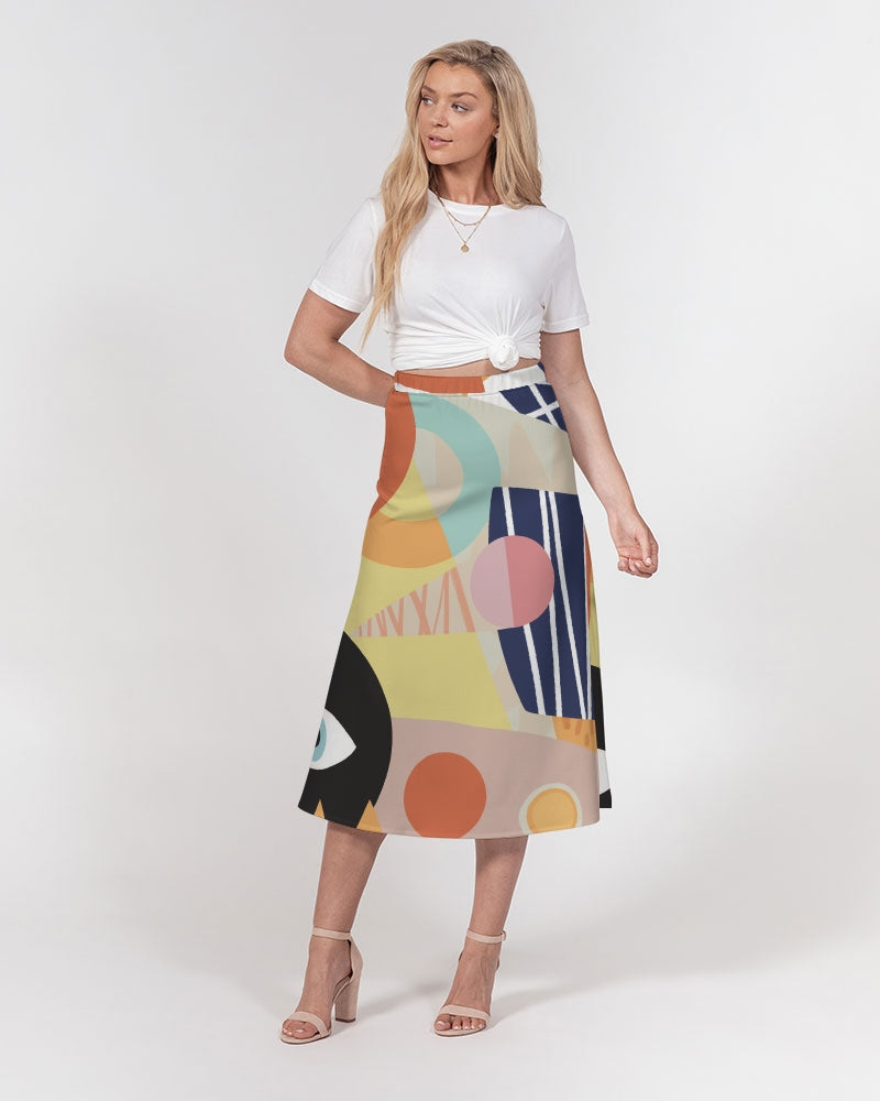 MN-AI1 Women's A-Line Midi Skirt