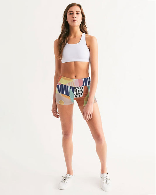 MN-AI1 Women's Mid-Rise Yoga Shorts