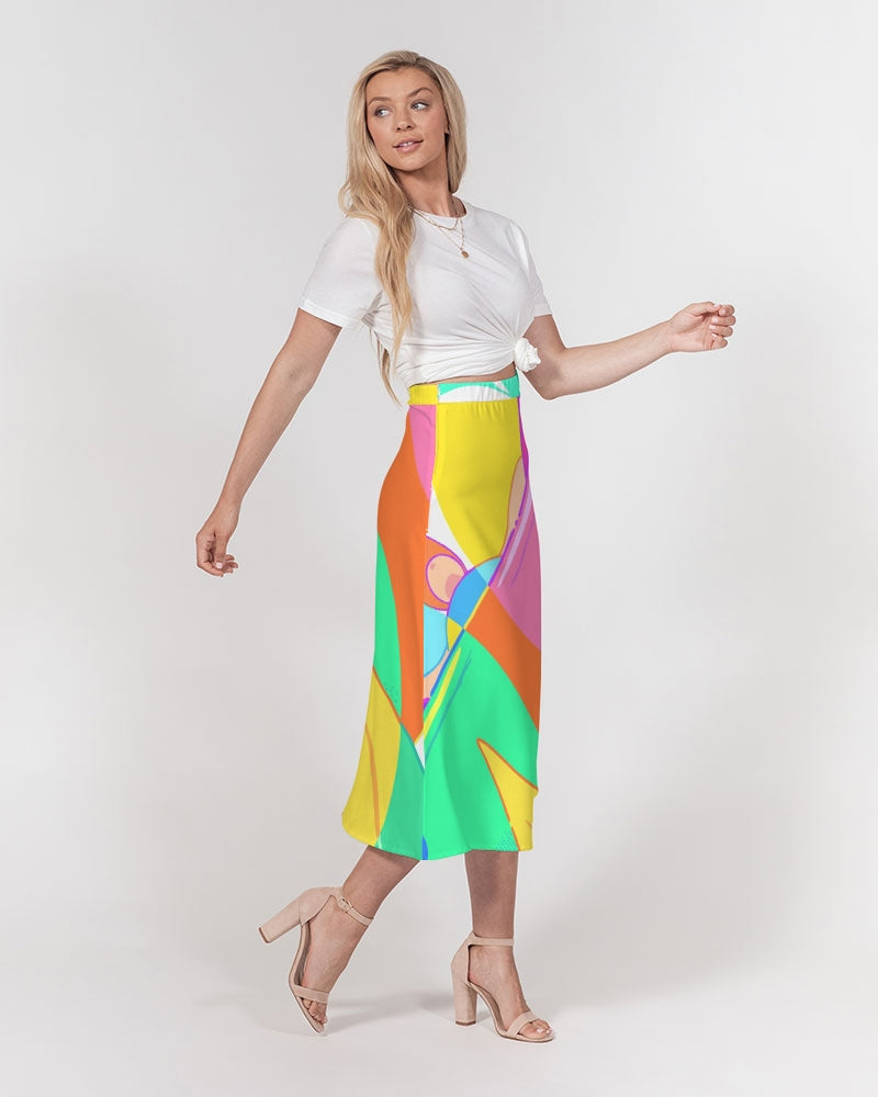 MN-AK1 Women's A-Line Midi Skirt