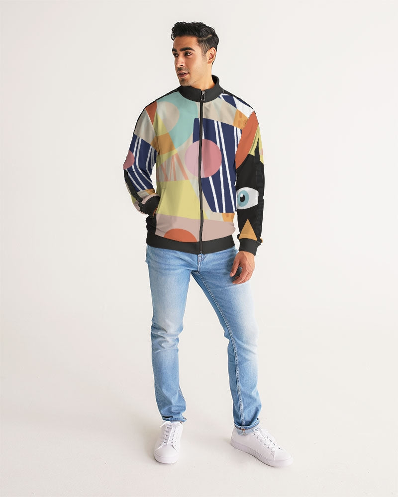 MN-AI1 Men's Stripe-Sleeve Track Jacket