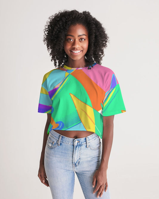 MN-AK1 Women's Lounge Cropped Tee