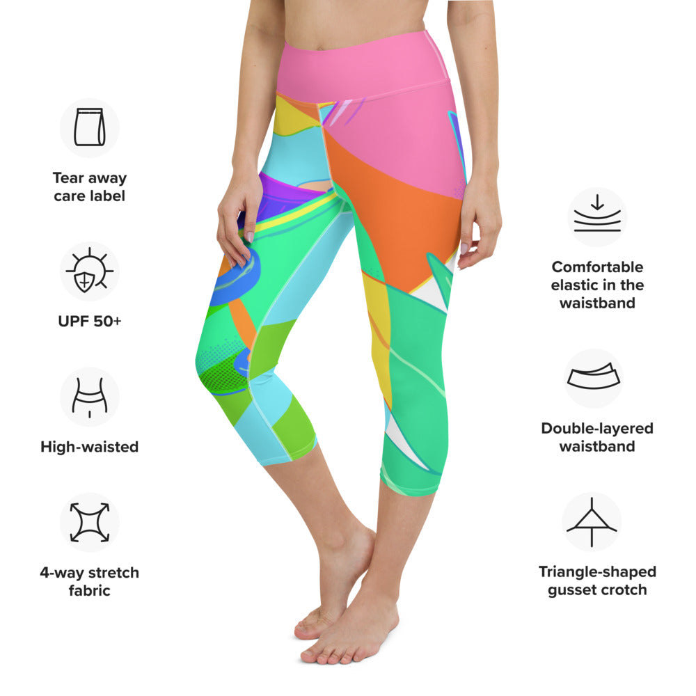 MN-AK1 Yoga Capri Leggings