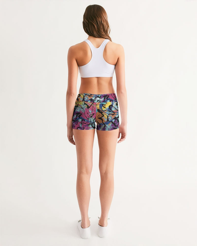 MN-AI2 Women's Mid-Rise Yoga Shorts