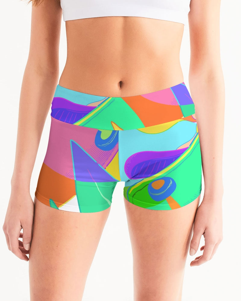 MN-AK1 Women's Mid-Rise Yoga Shorts