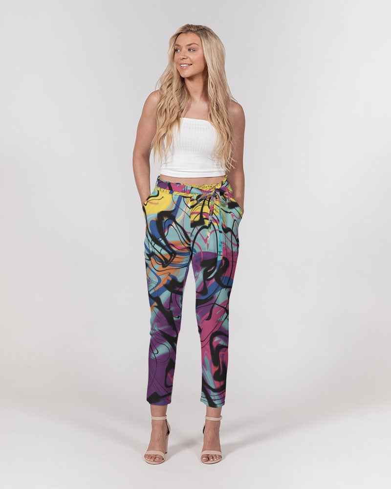 MN-AI2 Women's Belted Tapered Pants