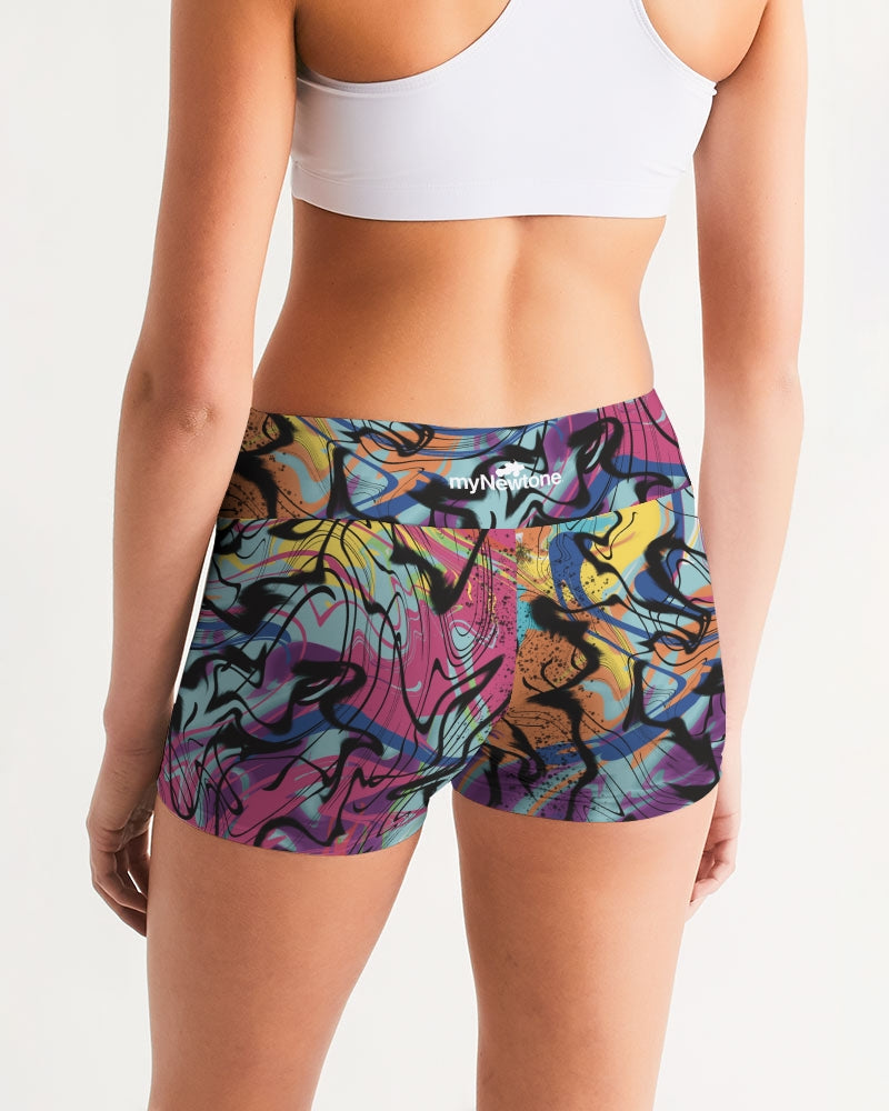 MN-AI2 Women's Mid-Rise Yoga Shorts