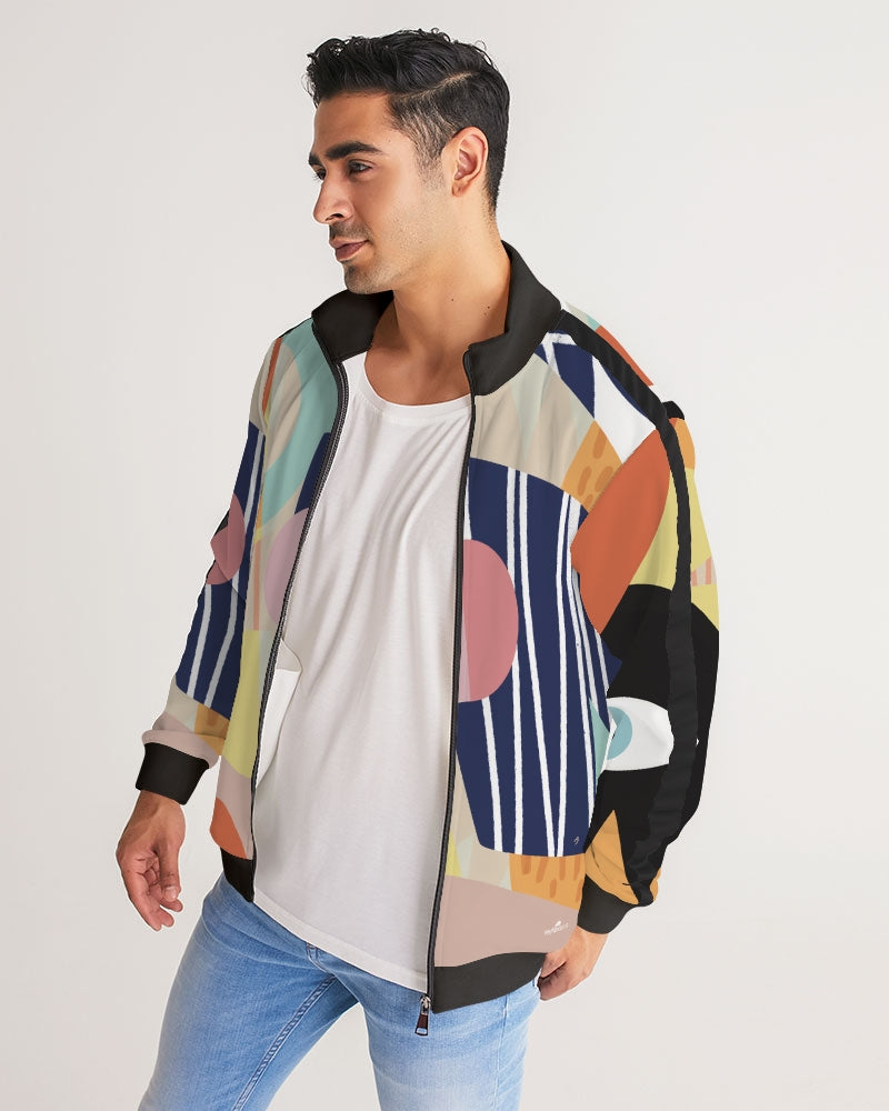 MN-AI1 Men's Stripe-Sleeve Track Jacket