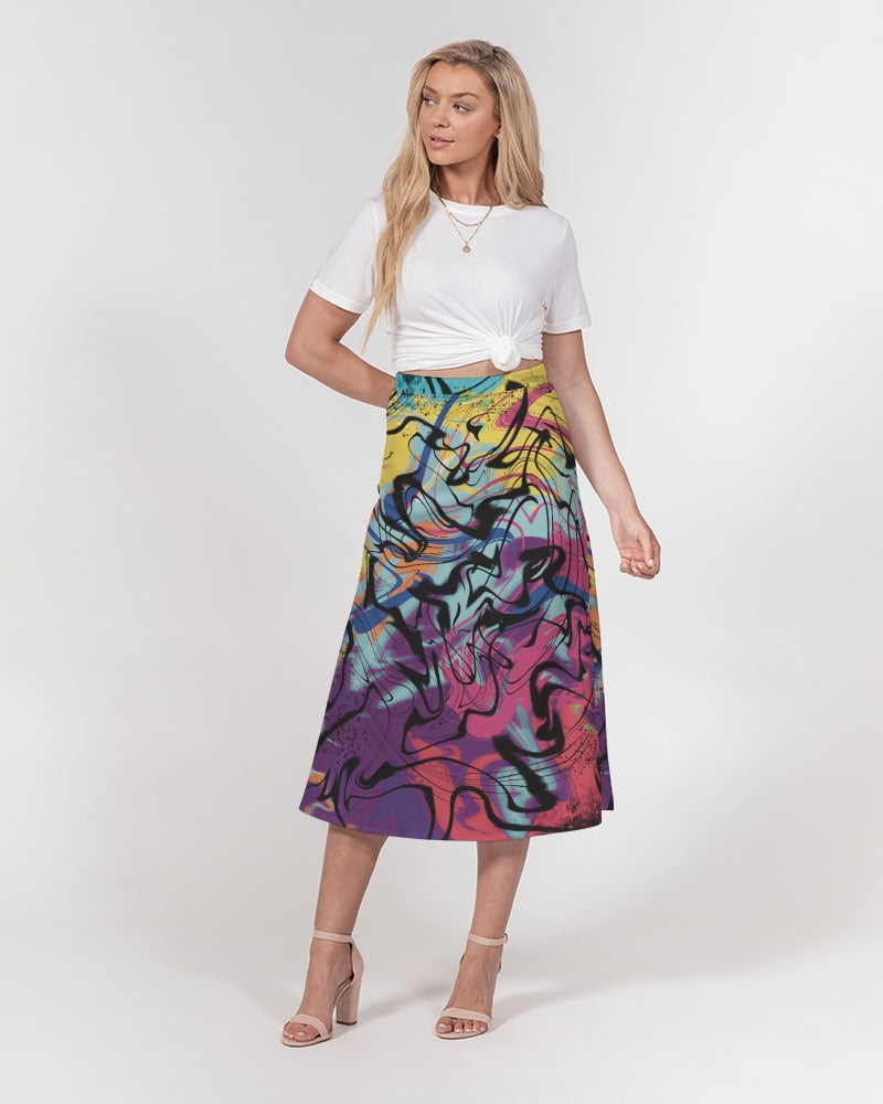 MN-AI2 Women's A-Line Midi Skirt