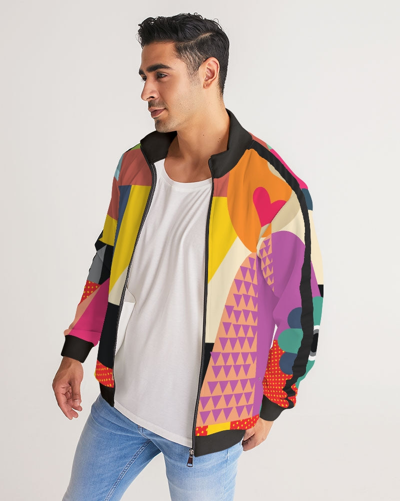 MN-AI5 Men's Stripe-Sleeve Track Jacket