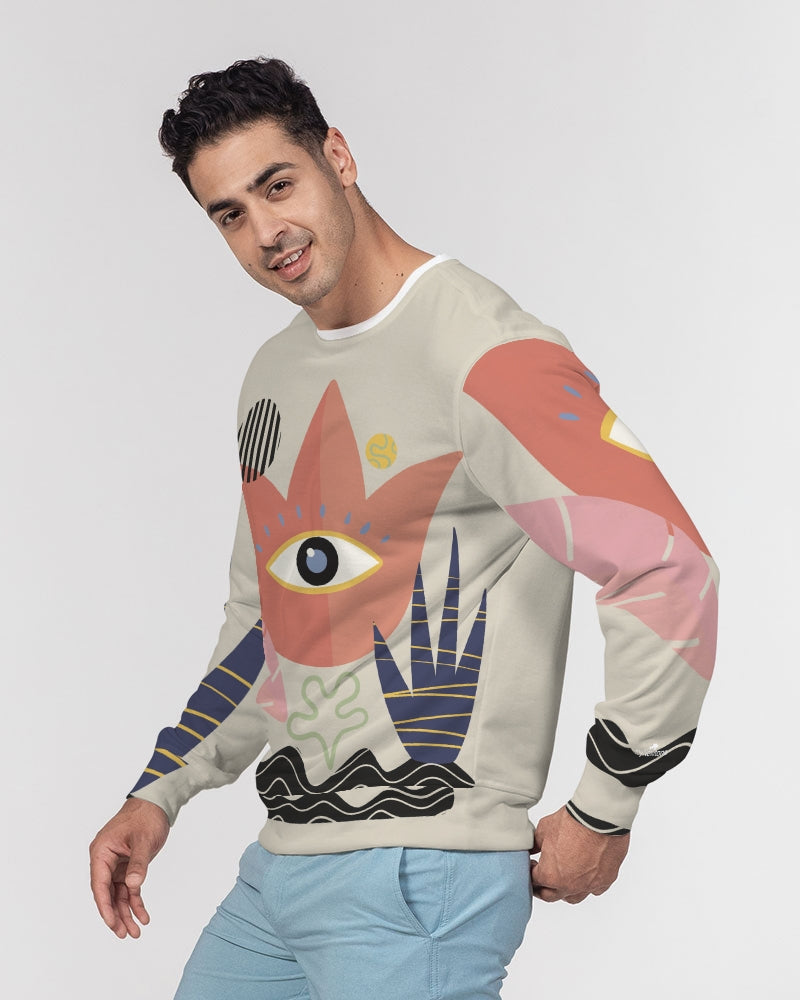 MN-AI6 Men's Classic French Terry Crewneck Pullover