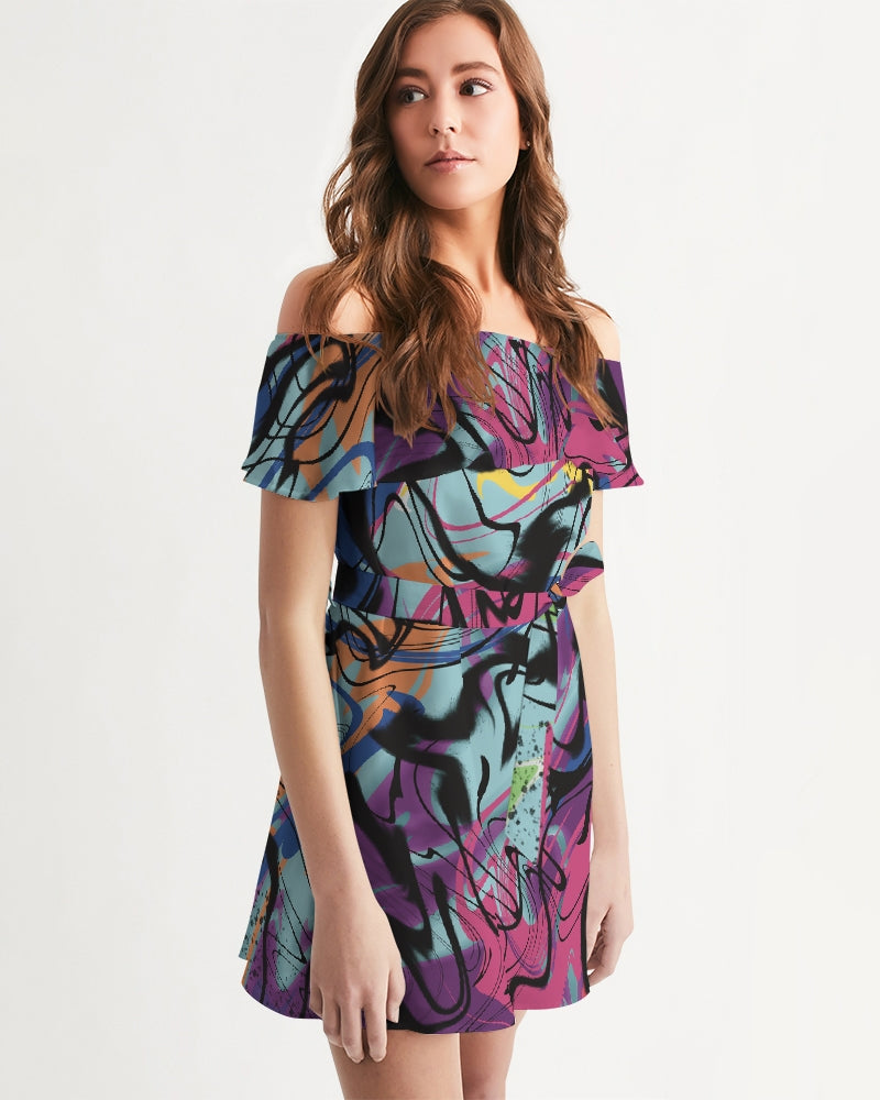 MN-AI2 Women's Off-Shoulder Dress